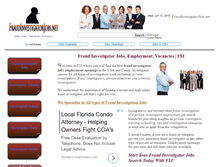 Tablet Screenshot of fraudinvestigatorjobs.net